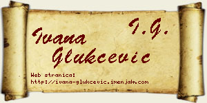 Ivana Glukčević vizit kartica